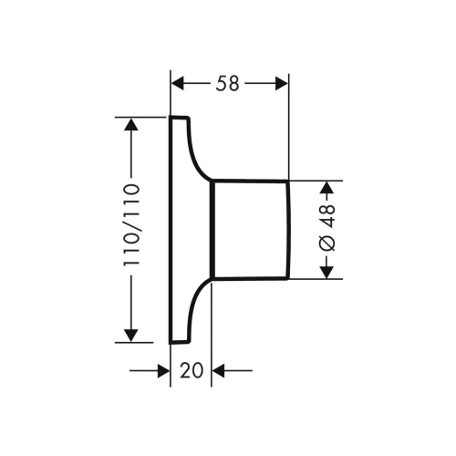 Купить купить запорный вентиль axor massaud для скрытого монтажа 1/2 и 3/4, хром арт. 18770000