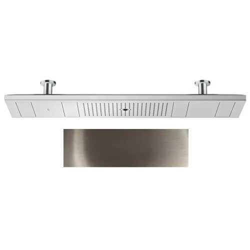 Купить купить верхний душ axor showerheaven, 120x30 см, 4jet, с подсветкой, 3500 k, полированный никель арт. 10628830