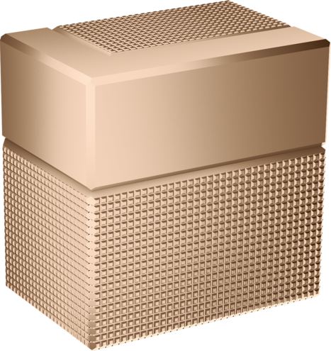 Купить купить запорный вентиль axor edge скрытого монтажа, с алмазной огранкой, полированное красное золото арт. 46771300