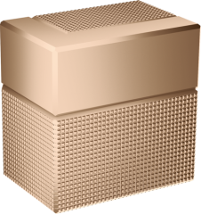 Запорный вентиль AXOR Edge скрытого монтажа, с алмазной огранкой, полированное красное золото арт. 46771300