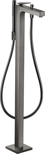 Купить купить смеситель для ванны axor citterio напольный, с рычаговой рукояткой, полированный черный, хром арт. 39440330