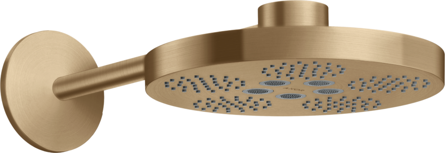Купить купить верхний душ axor one 280 2jet с держателем, шлифованная бронза арт. 48492140