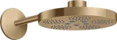 Верхний душ Axor One 280 2jet с держателем, шлифованная бронза арт. 48492140