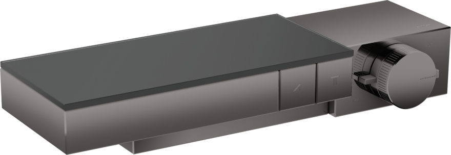 Купить купить термостат axor edge для 2 потребителей комбинированного монтажа, полированный черный, хром арт. 46240330