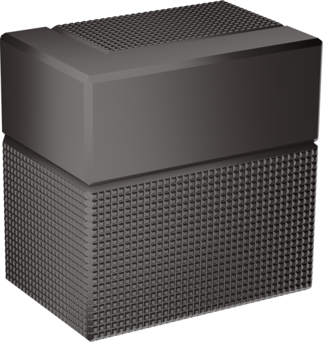 Купить купить запорный вентиль axor edge скрытого монтажа, с алмазной огранкой, полированный черный, хром арт. 46771330