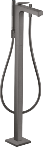 Купить купить смеситель для ванны axor citterio напольный, с рычаговой рукояткой, матовый черный, хром арт. 39440340