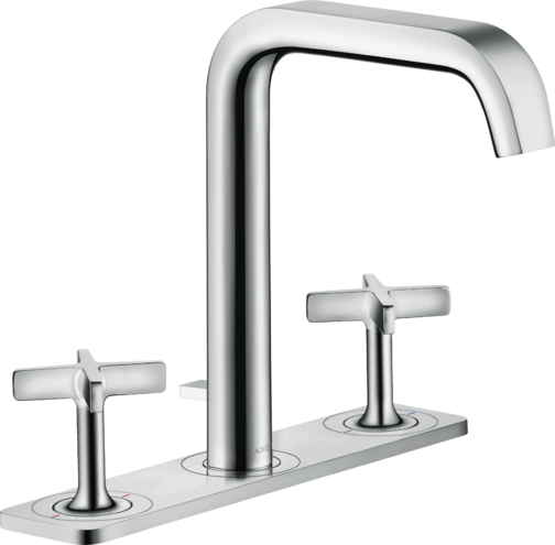 Купить купить смеситель для раковины axor citterio e на 3 отверстия, 170, с панелью, сталь арт. 36116800