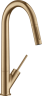 Купить купить смеситель для кухни axor starck 270, однорычажный, с вытяжным душем, шлифованная бронза арт. 10821140