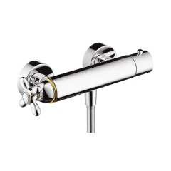 Термостат AXOR Carlton для душа внешнего монтажа 1/2, хром и золото арт. 17261000