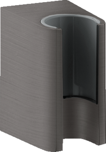 Купить купить держатель ручного душа axor one, шлифованный черный, хром арт. 45721340