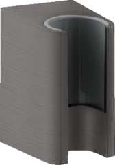 Держатель ручного душа Axor One, шлифованный черный, хром арт. 45721340