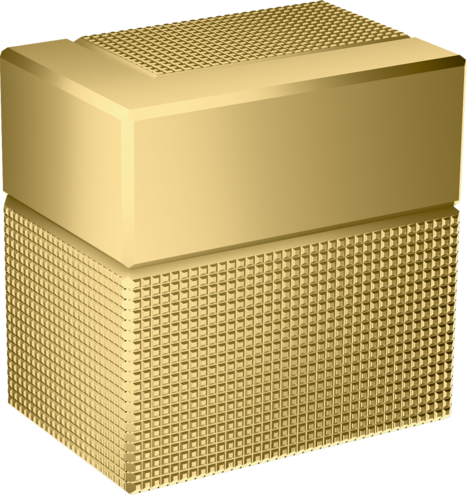 Купить купить запорный вентиль axor edge скрытого монтажа, с алмазной огранкой, полированное золото арт. 46771990