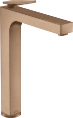 Смеситель для раковины высокий AXOR Citterio 280 с рычаговой рукояткой, матовое красное золото арт. 39151310