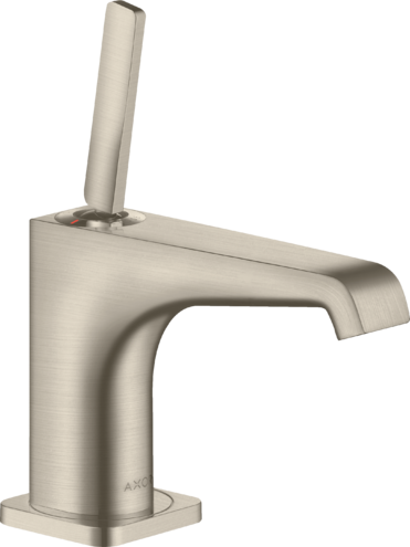 Купить купить смеситель для гостевой раковины axor citterio e 90 мм с незапираемым сливным набором, матовый никель арт. 36102820