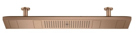 Купить купить верхний душ axor showersolutions showerheaven 1200/300 4jet, без подсветки, матовое красное золото арт. 10637310