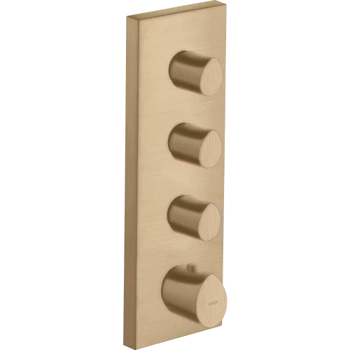 Купить купить модуль термостата axor starck organic, 360/120, скрытого монтажа, шлифованная бронза арт. 12717140