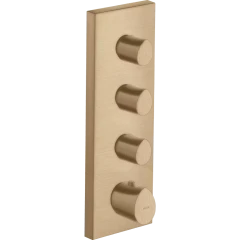 Модуль термостата Axor Starck Organic, 360/120, скрытого монтажа, шлифованная бронза арт. 12717140