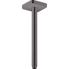 Потолочное подсоединение Axor ShowerSolutions, softsquare, 300 мм, квадратное, шлифованный черный, хром арт. 26966340