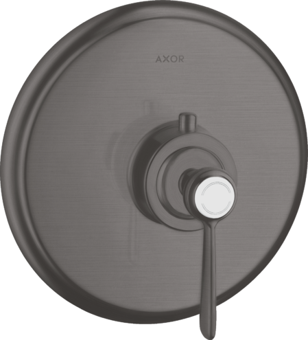 Купить купить термостат axor montreux, скрытого монтажа, с рычаговой рукояткой, матовый черный, хром арт. 16824340