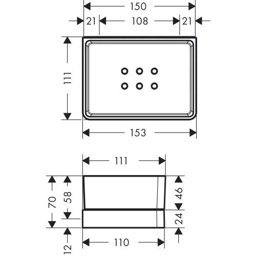 Купить купить полочка axor universal softsquare 150/70 для душа, хром арт. 42802000