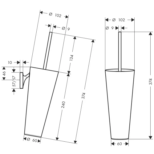 Купить купить набор для wc axor starck organic, хром арт. 42735000