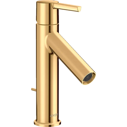 Купить купить смеситель для раковины axor starck 100, с рычаговой рукояткой, со сливным гарнитуром, полированная медь арт. 10001930