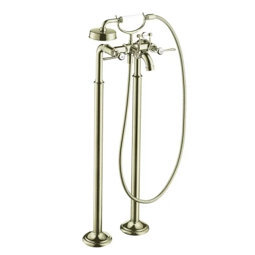 Купить купить смеситель для ванны axor montreux, напольный, с 2 рычаговыми рукоятками, сталь арт. 16553800