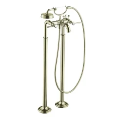 Смеситель для ванны Axor Montreux, напольный, с 2 рычаговыми рукоятками, сталь арт. 16553800