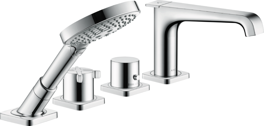 Купить купить термостат для ванны axor citterio e на 4 отверстия, монтаж на плитку, хром арт. 36410000