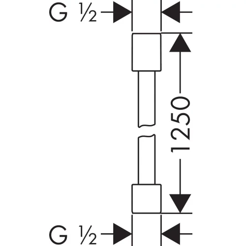 Купить купить душевой шланг axor starck с металлическим эффектом, 1,25 м, матовый белый арт. 28282700