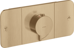 Термостат для 2 потребителей, Axor One, скрытого монтажа, шлифованная бронза арт. 45712140
