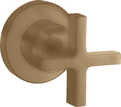 Запорный вентиль AXOR Citterio с крестообразной рукояткой, матовая бронза арт. 39965140