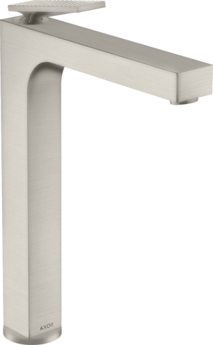 Купить купить смеситель для раковины высокий axor citterio 280 с рычаговой рукояткой, сталь арт. 39151800