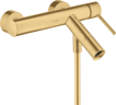 Купить купить смеситель для ванны axor starck, однорычажный, внешнего монтажа, с круглой рычаговой рукояткой, шлифованное золото арт. 10411250