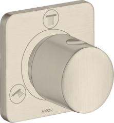 Запорный/переключающий вентиль Trio/Quattro Axor Citterio M, скрытого монтажа, шлифованный никель арт. 34920820