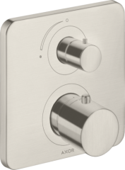 Термостат с запорным вентилем Axor Citterio M, сталь арт. 34705800
