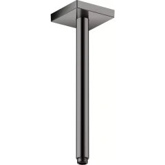 Потолочное подсоединение для душа Axor ShowerSolutions, 300 мм, квадрат, полированный черный, хром арт. 26438330