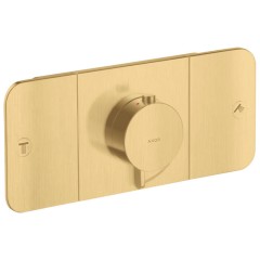 Термостат для 2 потребителей, Axor One, скрытого монтажа, шлифованное золото арт. 45712250