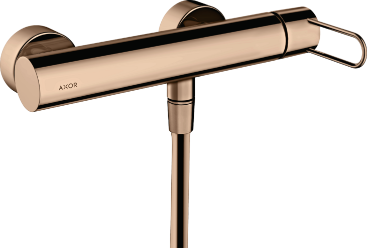 Купить купить смеситель для душа axor uno внешнего монтажа, с рукояткой-петлей, полированное красное золото арт. 38621300