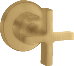 Запорный вентиль AXOR Citterio с крестообразной рукояткой, матовое золото арт. 39965250