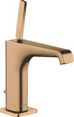 Смеситель для раковины AXOR Citterio E 130 мм со сливным гарнитуром, матовая бронза арт. 36100140