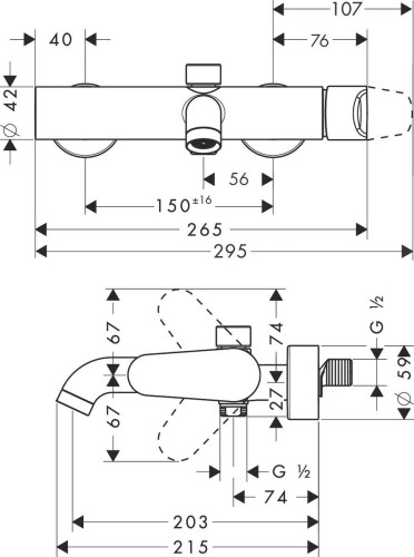 Купить купить смеситель для ванны axor citterio m внешнего монтажа, сталь арт. 34420800