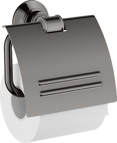 Купить купить держатель для туалетной бумаги axor montreux с крышкой полированный черный, хром арт. 42036330