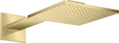 Верхний душ AXOR ShowerSolutions 250/250 2jet, с держателем, матовая латунь арт. 35310950