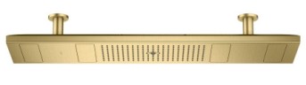 Купить купить верхний душ axor showersolutions showerheaven 1200/300 4jet, без подсветки, матовая латунь арт. 10637950