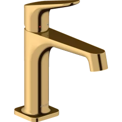 Смеситель для раковины Axor Citterio M, однорычажный, 100, со сливным гарнитуром, полированная медь арт. 34010930