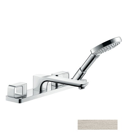 Купить купить смеситель на край ванны axor urquiola, на 4 отверстия, сталь арт. 11443800