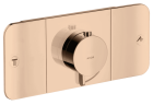 Купить купить термостат для 2 потребителей, axor one, скрытого монтажа, полированное красное золото арт. 45712300