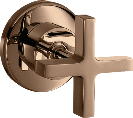 Купить купить запорный вентиль axor citterio с крестообразной рукояткой, полированное красное золото арт. 39965300