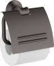 Купить купить держатель для туалетной бумаги axor montreux с крышкой матовый черный, хром арт. 42036340